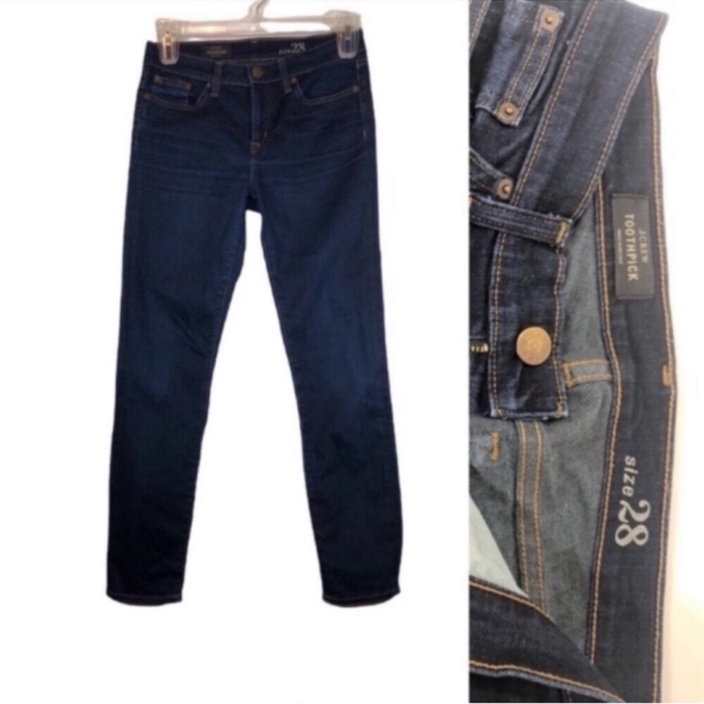 Women's Dark Blue Jeans J CREW Women's size 28 Toothpick